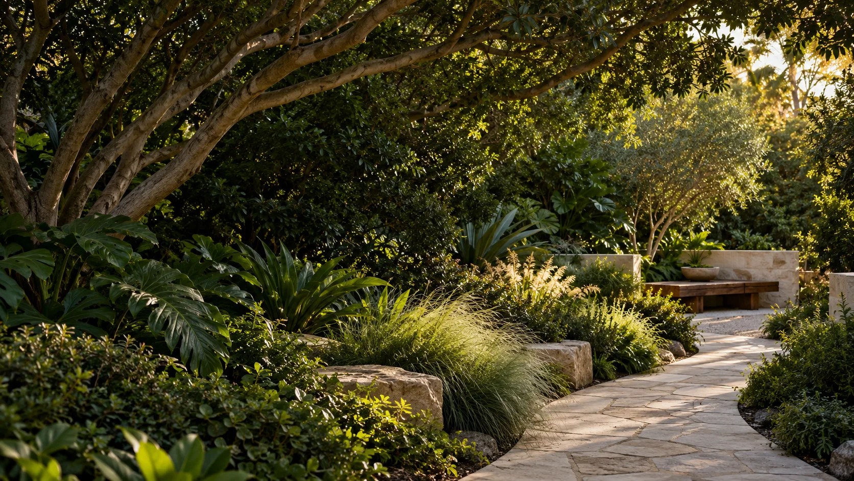Illustrative AI garden concept